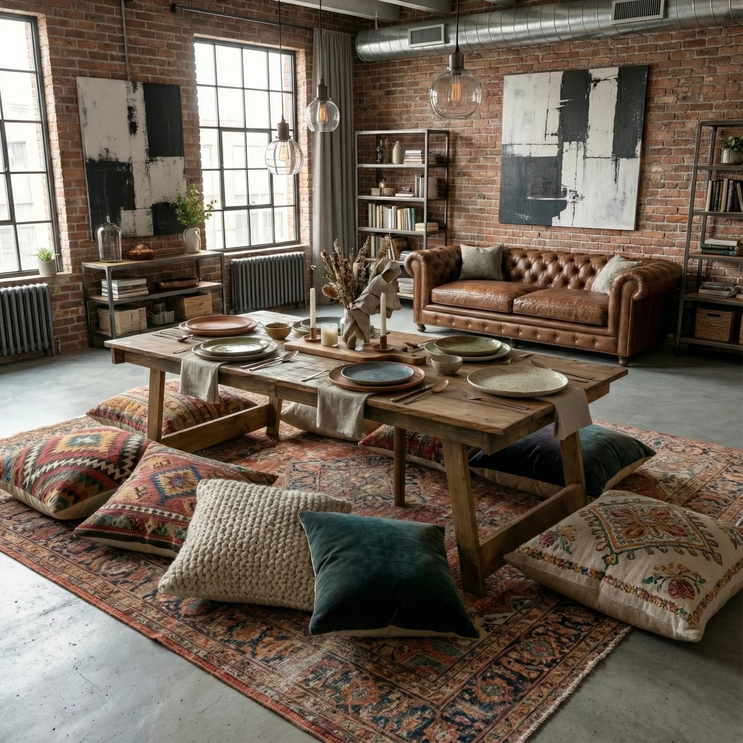 Roam Table Collection | Built-in Legs