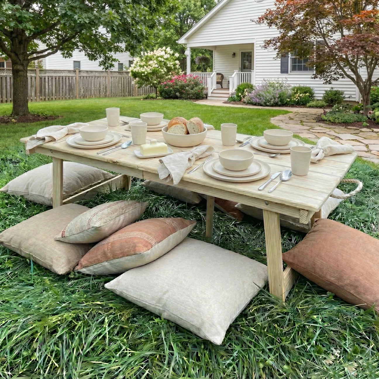 Roam Table Collection | Built-in Legs
